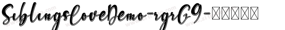 SiblingsLoveDemo-rgrG9字体转换