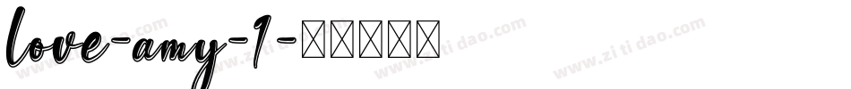 love-amy-1字体转换
