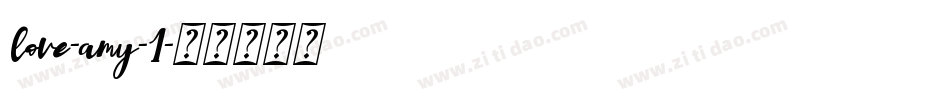 love-amy-1字体转换