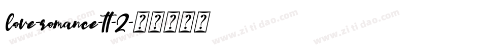 love-romance-tt-2字体转换