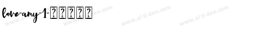 love-amy-1字体转换