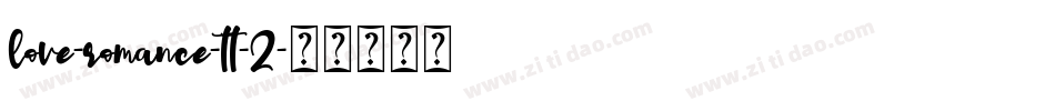 love-romance-tt-2字体转换