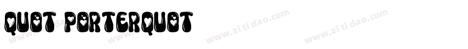 quot;porterquot;字体转换