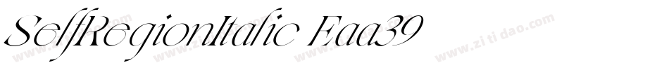 SelfRegionItalic-Eaa39字体转换