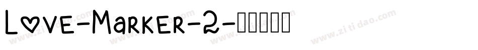 Love-Marker-2字体转换
