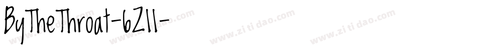 ByTheThroat-6Z11字体转换