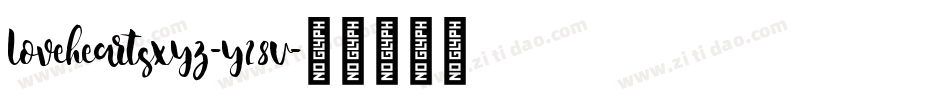 LoveheartsXyz-y28V字体转换