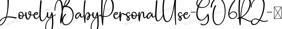 LovelyBabyPersonalUse-GO6RZ字体转换