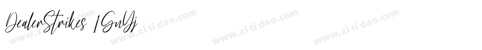 DealerStrikes-1GnYj字体转换