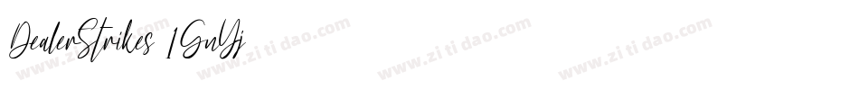 DealerStrikes-1GnYj字体转换