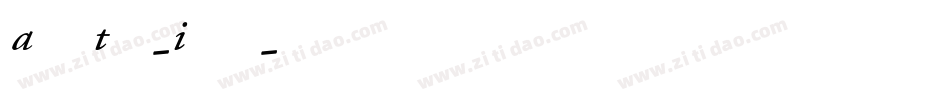 AdobeThai-Italic字体转换