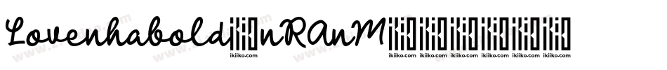 Lovenhabold-nRAnM字体转换