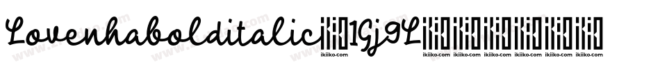 Lovenhabolditalic-1Gj9L字体转换