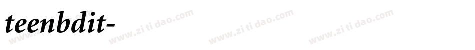 teenbdit字体转换