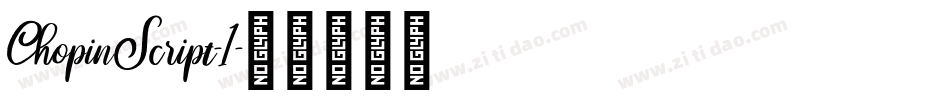 ChopinScript-1字体转换