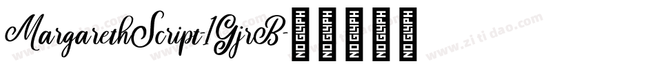MargarethScript-1GjrB字体转换