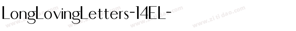 LongLovingLetters-14EL字体转换