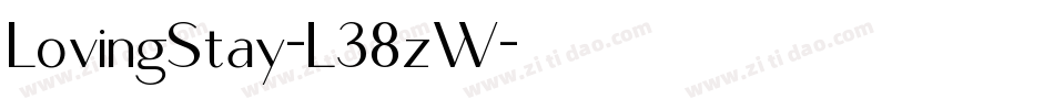 LovingStay-L38zW字体转换