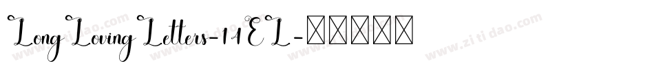 LongLovingLetters-14EL字体转换