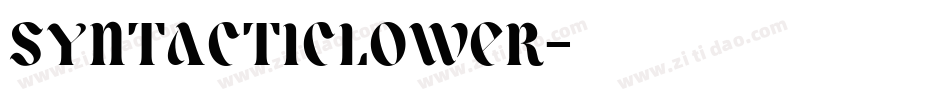 SyntacticLower字体转换