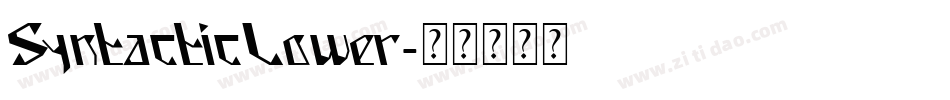SyntacticLower字体转换