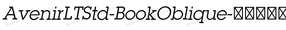 AvenirLTStd-BookOblique字体转换
