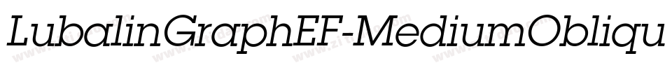 LubalinGraphEF-MediumOblique字体转换