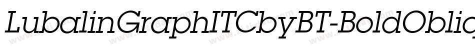 LubalinGraphITCbyBT-BoldOblique字体转换