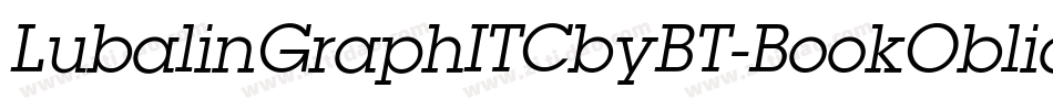 LubalinGraphITCbyBT-BookOblique字体转换
