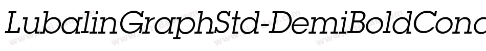 LubalinGraphStd-DemiBoldCond字体转换