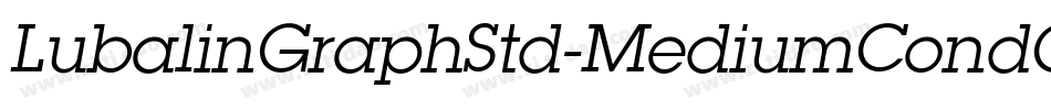 LubalinGraphStd-MediumCondObl字体转换