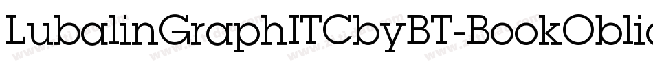 LubalinGraphITCbyBT-BookOblique字体转换