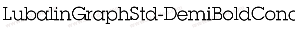 LubalinGraphStd-DemiBoldCond字体转换