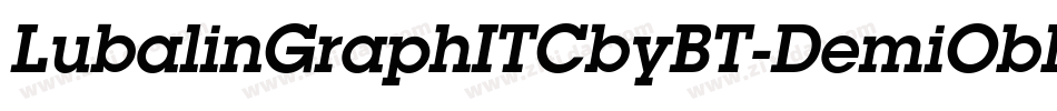 LubalinGraphITCbyBT-DemiOblique字体转换
