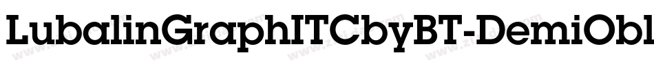 LubalinGraphITCbyBT-DemiOblique字体转换
