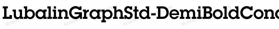 LubalinGraphStd-DemiBoldCond字体转换