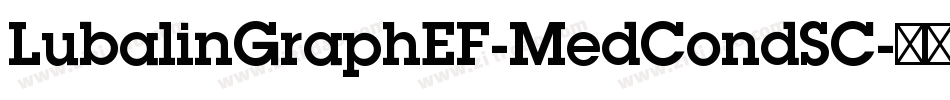 LubalinGraphEF-MedCondSC字体转换