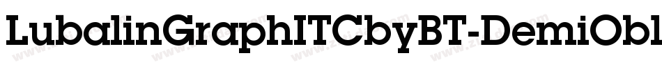 LubalinGraphITCbyBT-DemiOblique字体转换