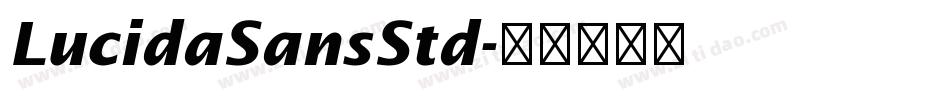 LucidaSansStd字体转换