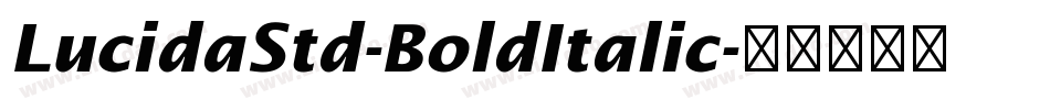 LucidaStd-BoldItalic字体转换