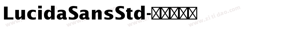 LucidaSansStd字体转换