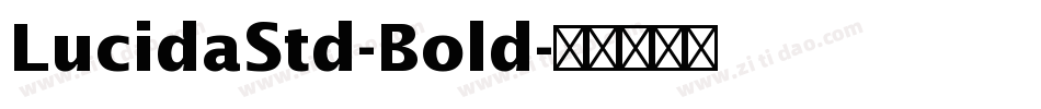 LucidaStd-Bold字体转换