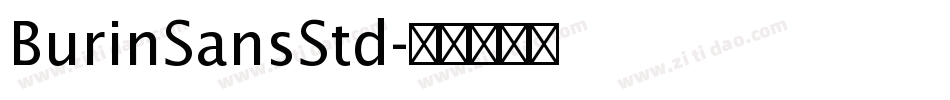 BurinSansStd字体转换