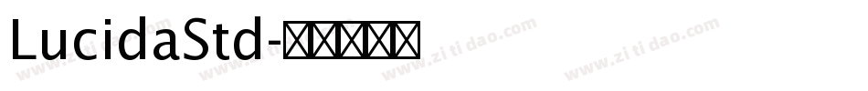 LucidaStd字体转换