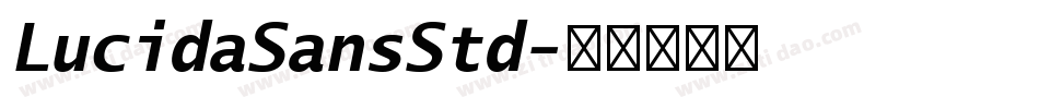 LucidaSansStd字体转换