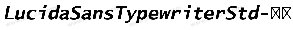 LucidaSansTypewriterStd字体转换