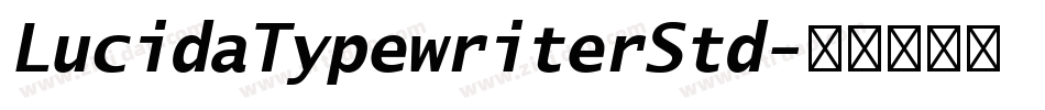 LucidaTypewriterStd字体转换