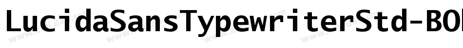 LucidaSansTypewriterStd-BOb字体转换