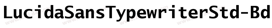 LucidaSansTypewriterStd-Bd字体转换
