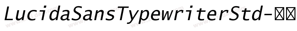 LucidaSansTypewriterStd字体转换